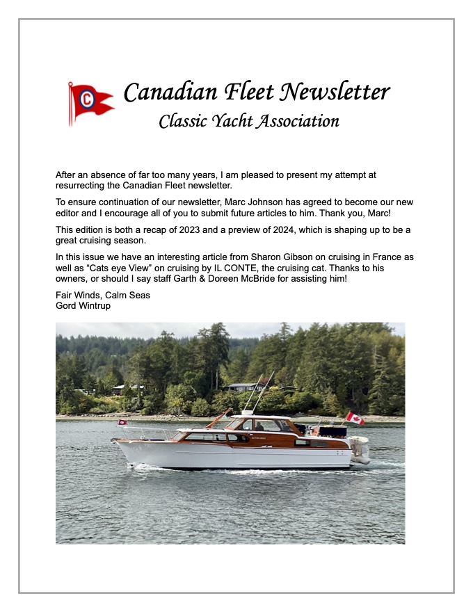 Canadian Fleet Newsletter Winter 2024